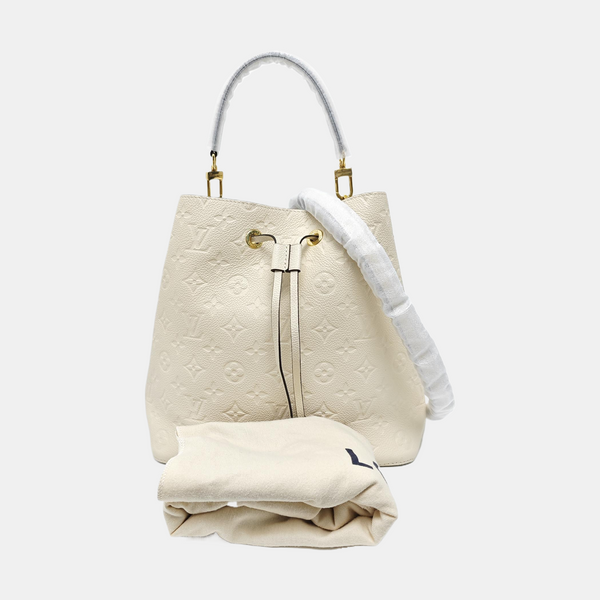 NÉONOÉ MM Monogram Calfskin White