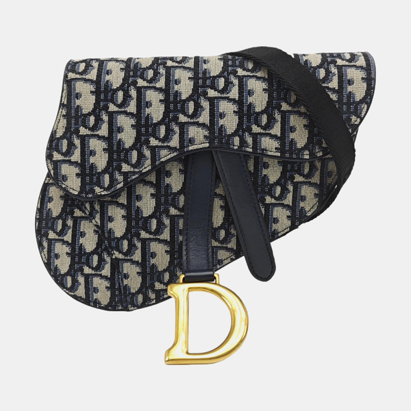 Saddle Mini Oblique Canvas Beige