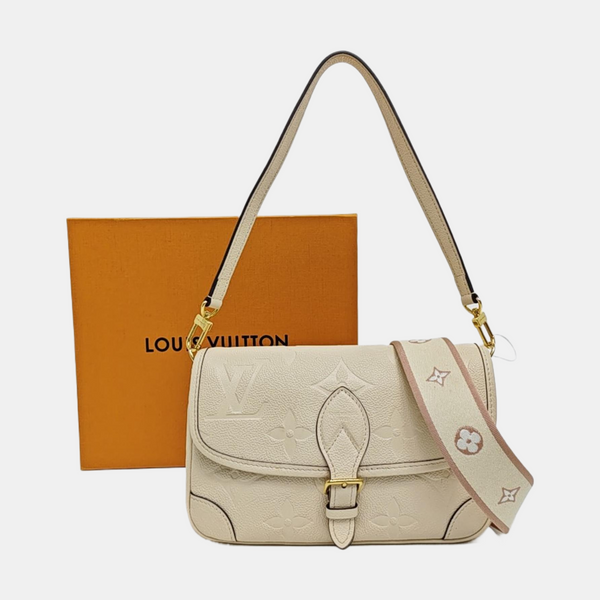 DIANE Monogram Calfskin Beige
