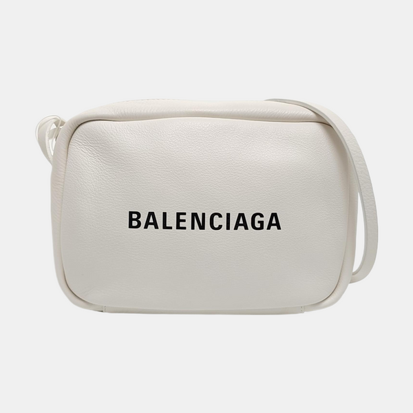 Calfskin Shoulder Bag Small White
