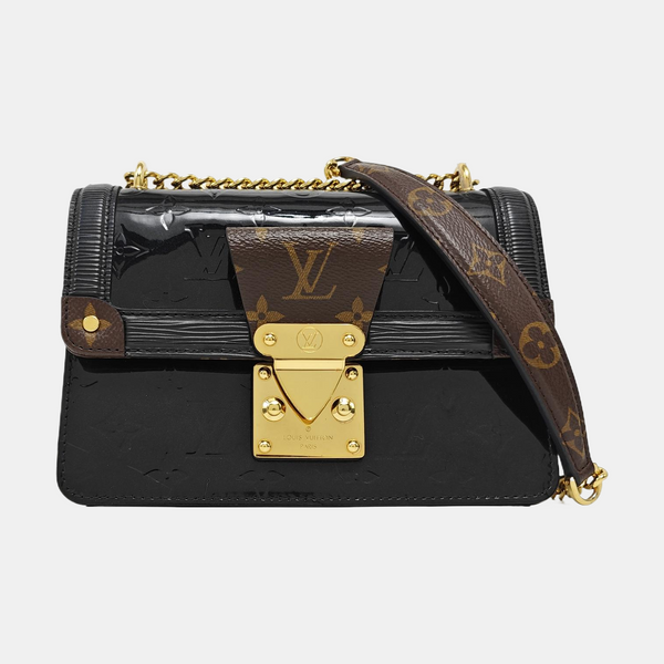 WYNWOOD Monogram Patent Leather Black