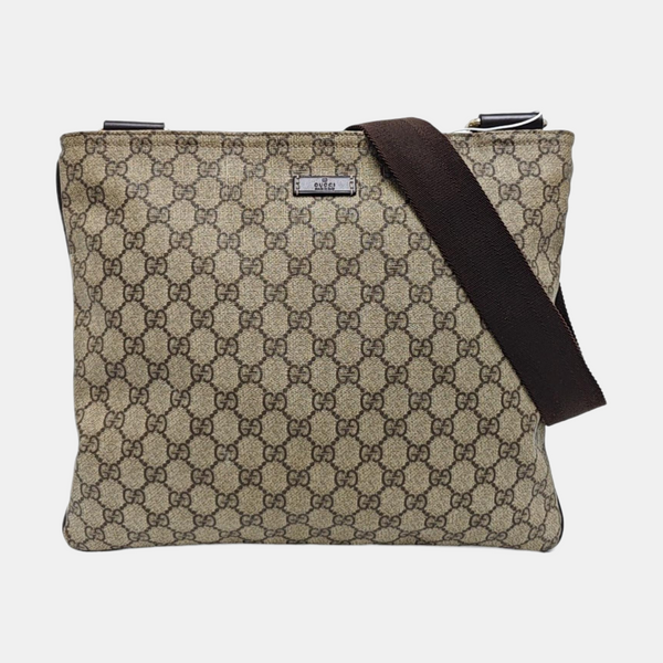 GG Supreme Monogram Coated Canvas Black