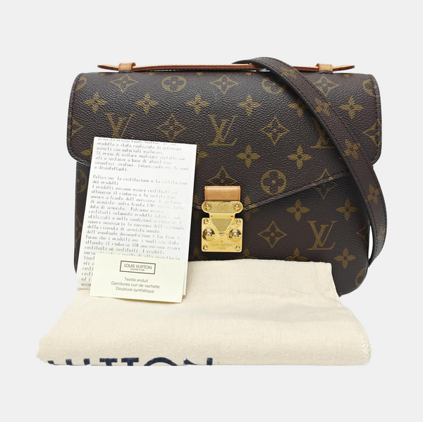 MÉTIS MM Monogram Coated Canvas Brown