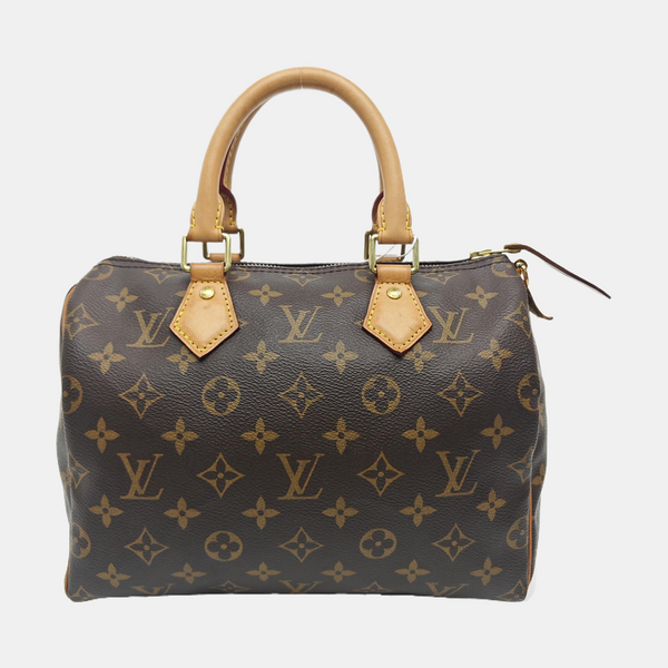 SPEEDY 25 Monogram Coated Canvas Brown
