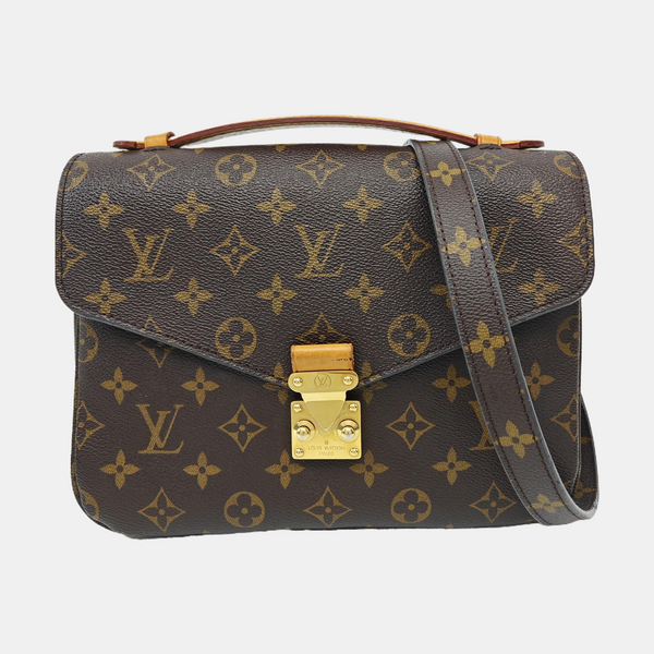 MÉTIS MM Monogram Coated Canvas Brown