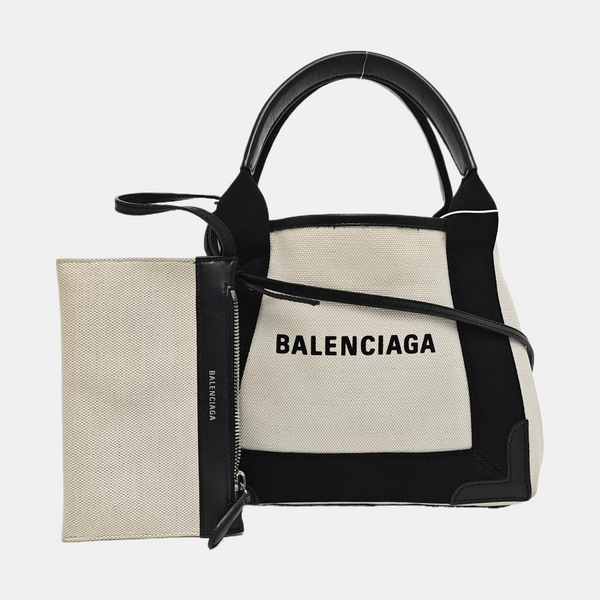 Navy Mini Canvas Beige