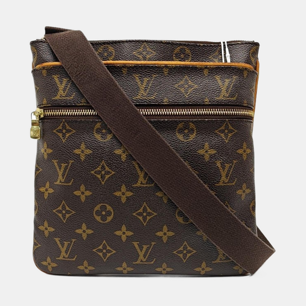 VALMY Monogram Coated Canvas Brown