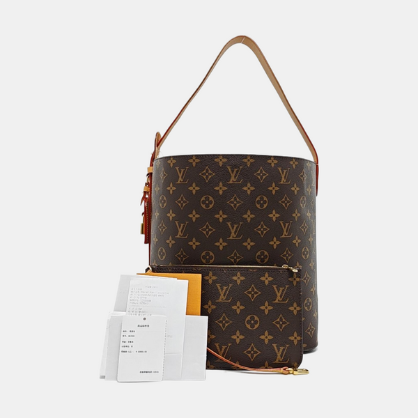ALL IN GM Monogram Coated Canvas Brown