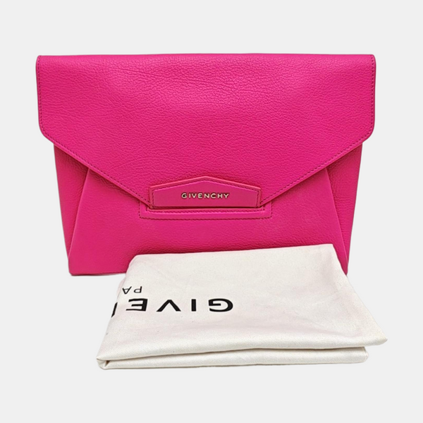 Calfskin Clutch Red