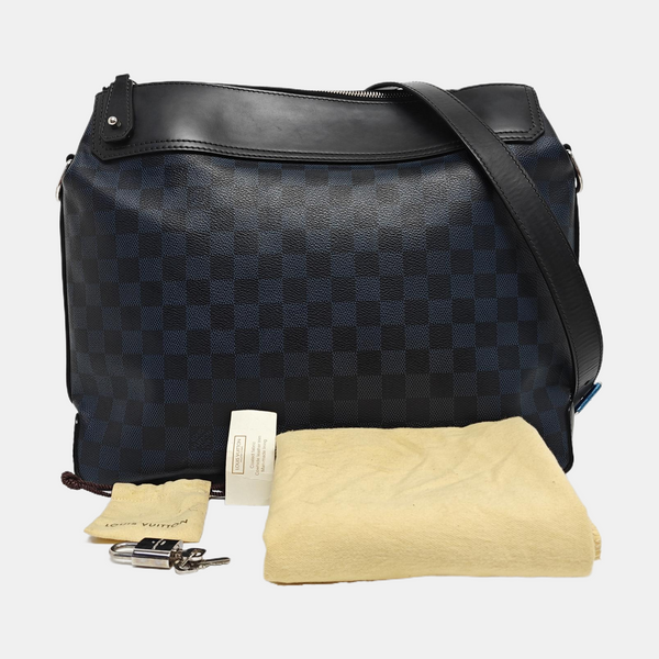 GREENWICH Damier Coated Canvas Blue