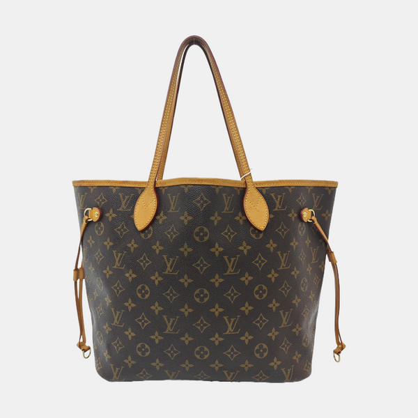 NEVERFULL MM Monogram Coated Canvas Brown