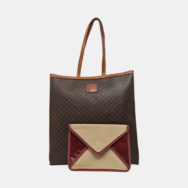 MACADAM TOTE Coated Canvas Brown