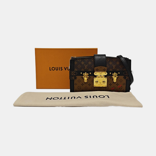 TRUNK Monogram Coated Canvas Brown