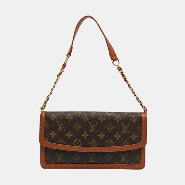DAME Monogram Coated Canvas Brown