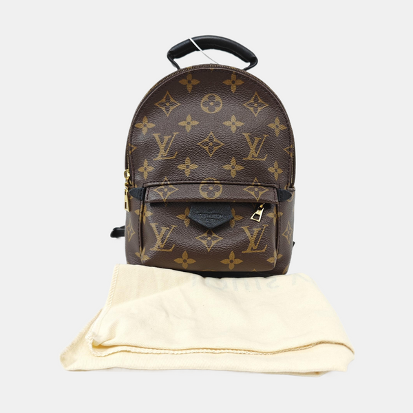 PALM SPRINGS Mini Monogram Coated Canvas Brown
