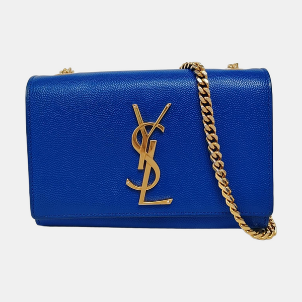 Authenticated pre-owned KATE Mini Calfskin Blue - Shoulder Bag at Looply