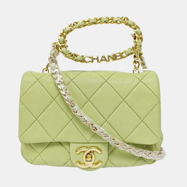 CLASSIC FLAP Mini Quilted Calfskin Green