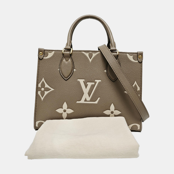 ONTHEGO PM Monogram Calfskin Gray