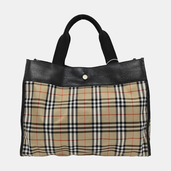 Canvas Top Handle Bag Beige