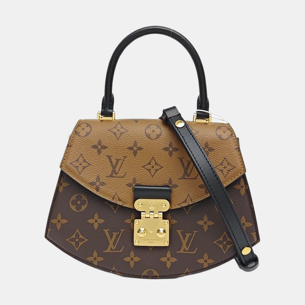Monogram Coated Canvas Shoulder Bag Super Mini Brown
