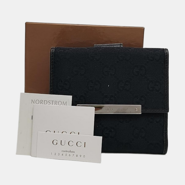Monogram Canvas Wallet Blue
