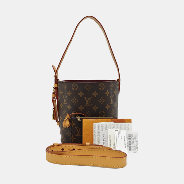 ALL IN BB Monogram Coated Canvas Brown