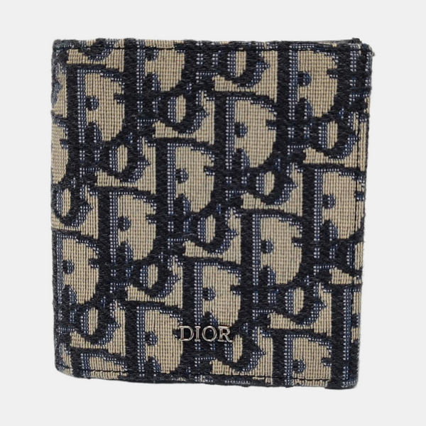 Oblique Canvas Wallet Blue