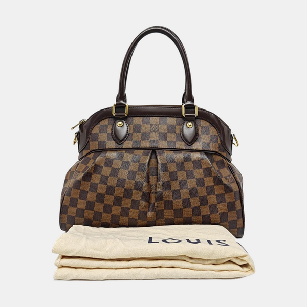 TREVI PM Damier Ebene Coated Canvas Brown