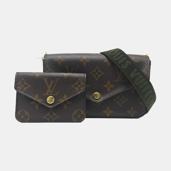 FÉLICIE Monogram Coated Canvas Brown
