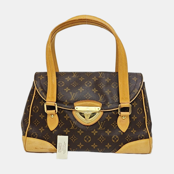Lona Estampada Monogram BEVERLY Marrón