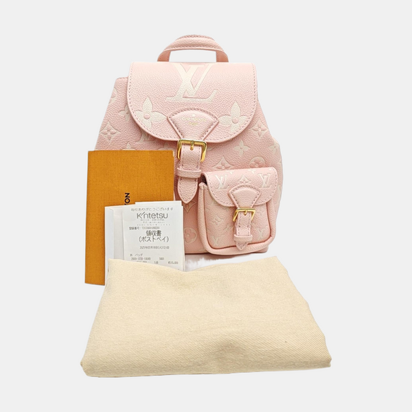 BACKUP Monogram Calfskin Pink