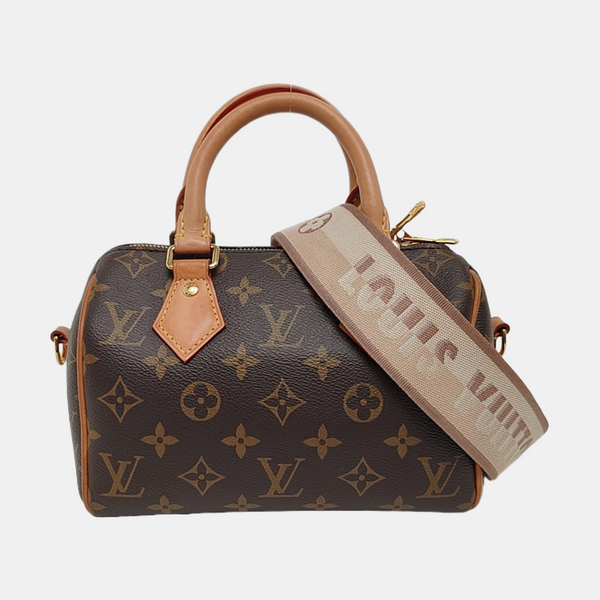 SPEEDY 20 Monogram Coated Canvas Brown