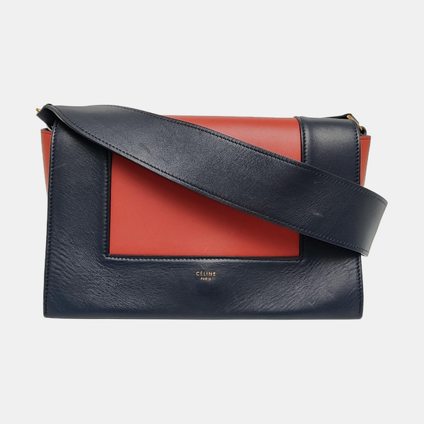 Authenticated pre-owned FRAME Medium Calfskin Blue - Shoulder Bag at Looply