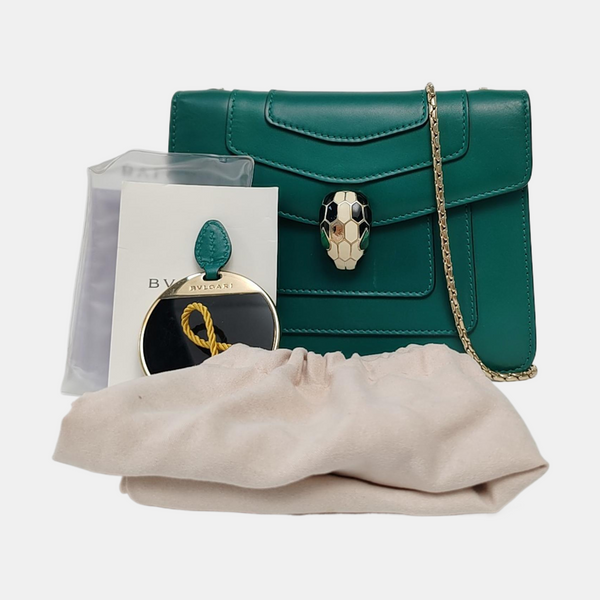 SERPENTI FOREVER Small Calfskin Green