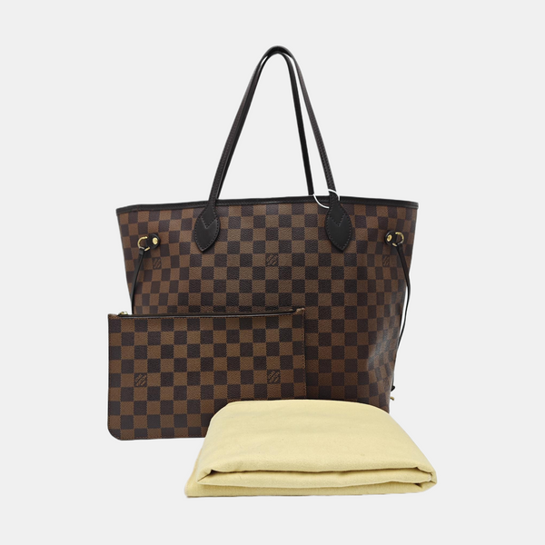 NEVERFULL MM Damier Ebene Coated Canvas Brown