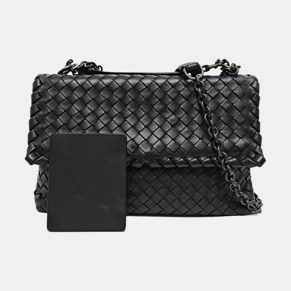 Authenticated pre-owned Olimpia Small Lambskin Black - Shoulder Bag at Looply