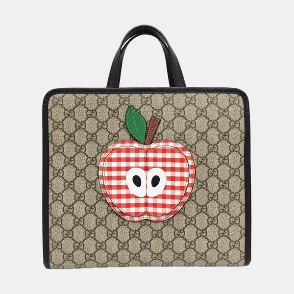 Children’s GG Bucket Monogram Coated Canvas Beige