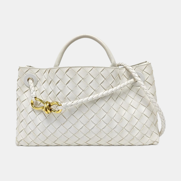 Authenticated pre-owned Andiamo Lambskin White - Shoulder Bag at Looply