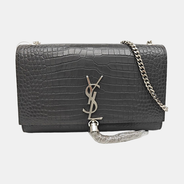 KATE Medium Calfskin Gray
