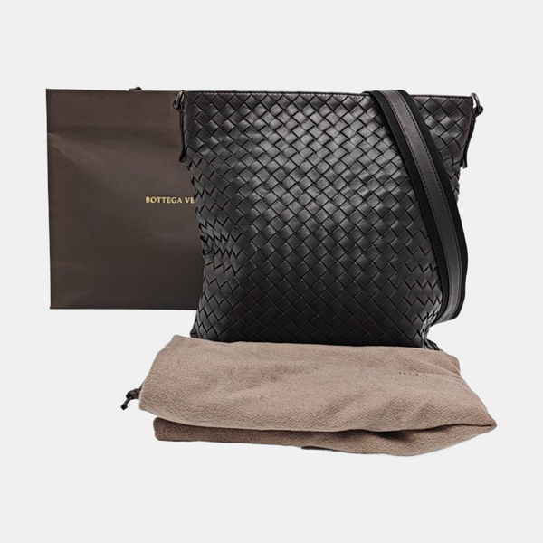 Calfskin Shoulder Bag Brown