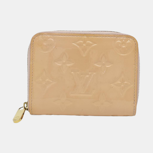 ZIPPY Monogram Patent Leather Yellow Wallet
