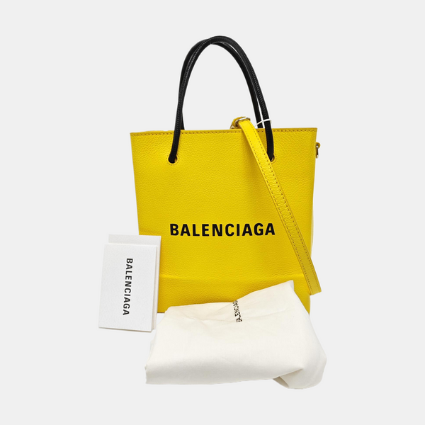 Shopping Bag Super Mini Calfskin Yellow
