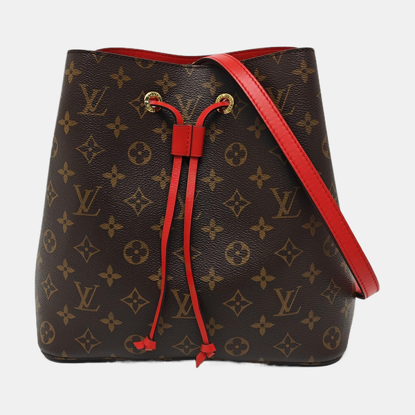 NÉONOÉ MM Monogram Coated Canvas Brown