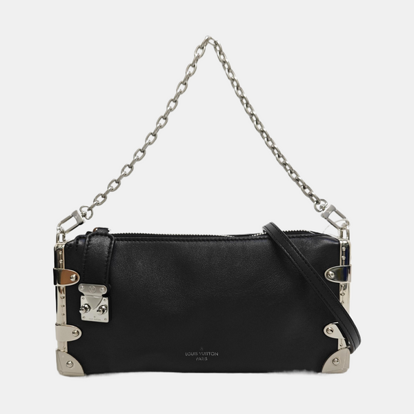SIDE TRUNK Calfskin Black