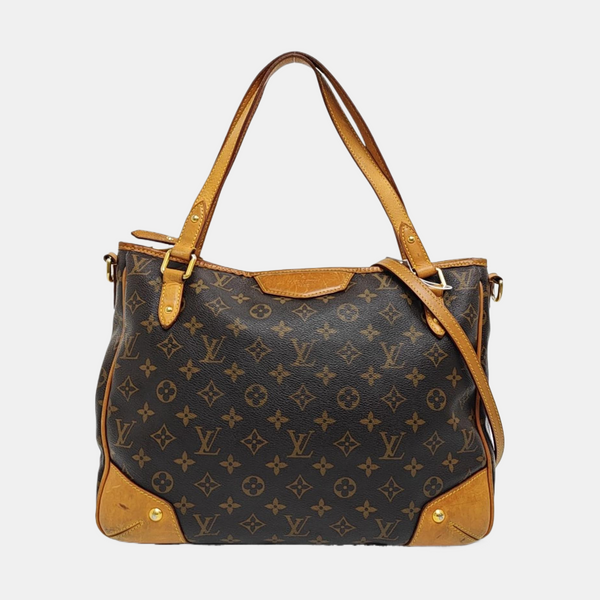 ESTRELA MM Monogram Coated Canvas Brown