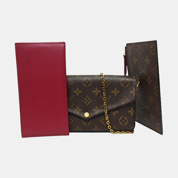 FÉLICIE Monogram Coated Canvas Brown