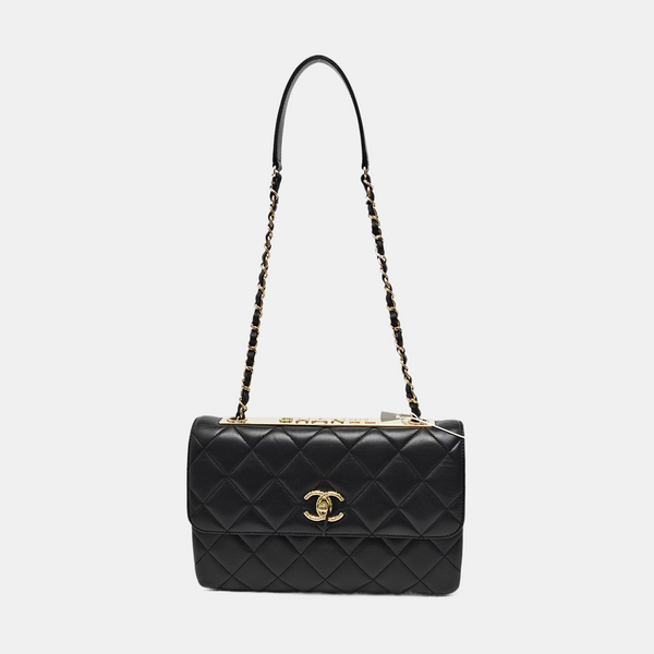 TRENDY CC Quilted Lambskin Black