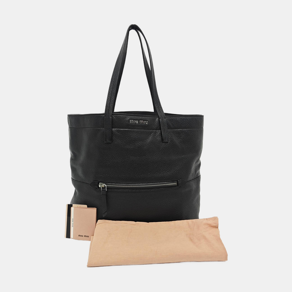 Calfskin Tote Bag Black