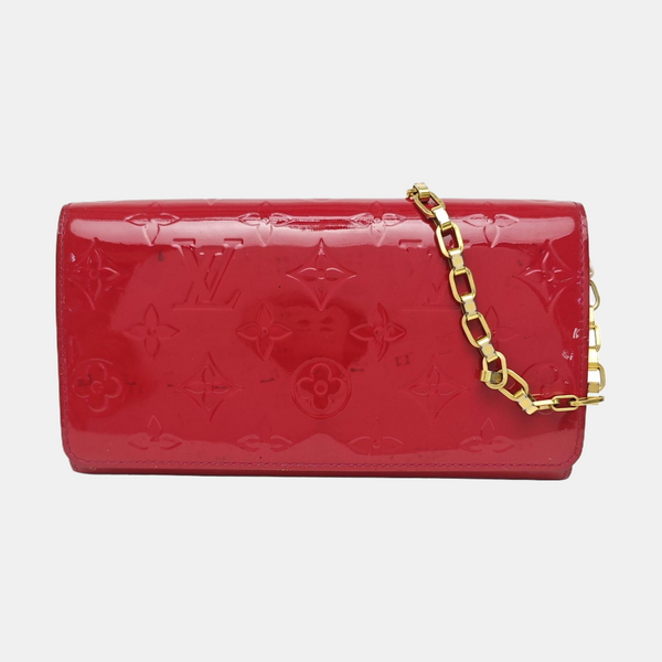 SARAH Monogram Patent Leather Red