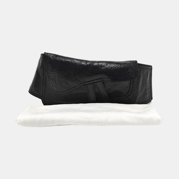 Saddle Small Calfskin Black